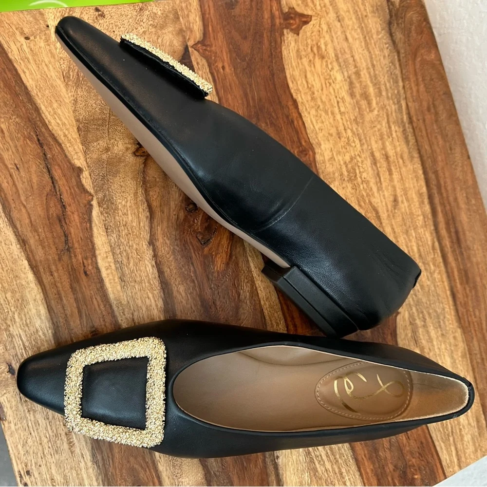 Sam Edelman Black Leather Women's Shoes, Size 7, NWT - Picture 6 of 9